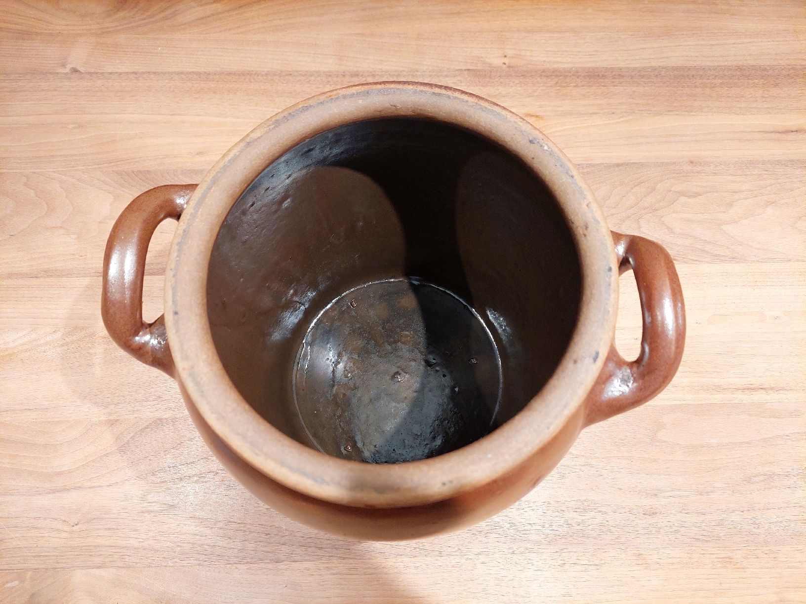 Pentole: Rustikaler Tontopf mit Henkeln, 10 Liter – Usato da Brunnen venduto da Livianda 2