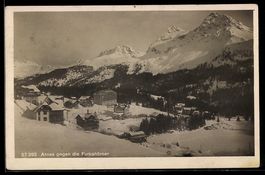 AK Arosa, Arosa gegen die Furkahörner im Winter