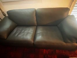 Ledersofa von De Sede dunkelbraun, selten gebraucht 2-Sitzer