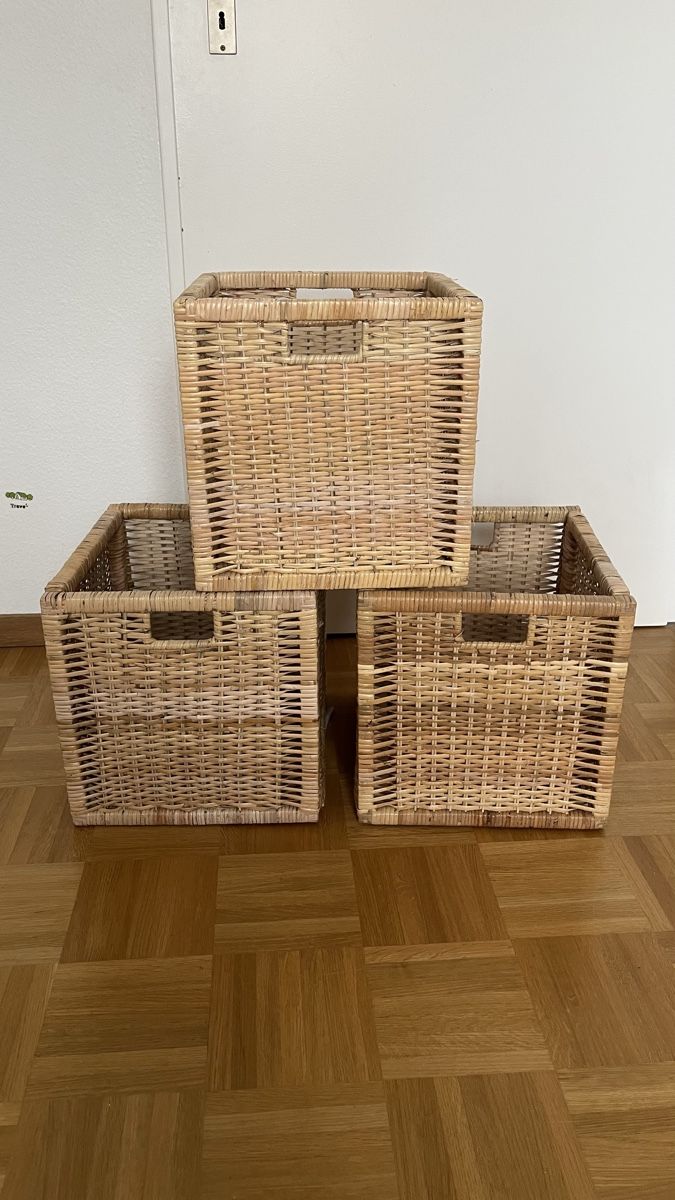 Ikea Altro per la casa: 3 Ikea Kallax Körbe  Rattan – Usato da Einsiedeln venduto da Wontom