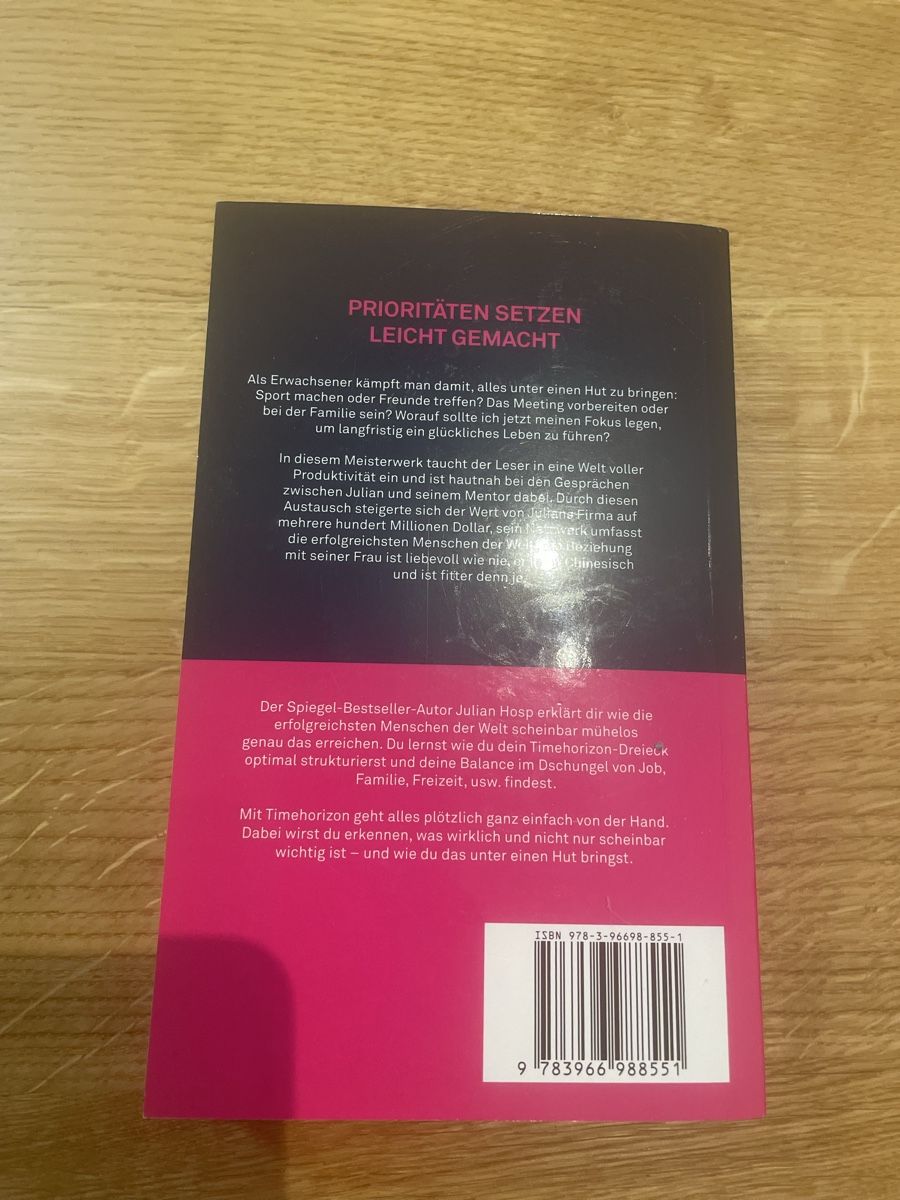 Livres: Das Timehorizon Prinzip  – D'occasion à uster par 2017c 1
