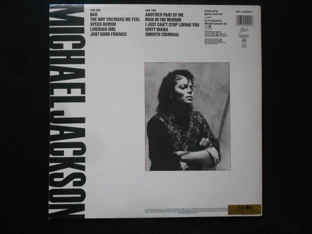 Schallplatten: MICHAEL JACKSON  -  BAD – Gebraucht aus Bex von Giorgiob 1