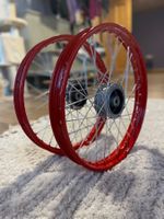 17 Zoll Speichenrad 17x1.40 Feuerrot Verzinkt Satz Puch Maxi