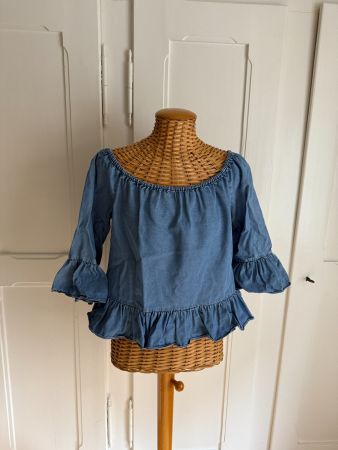 ZARA - Jeans Blusenoberteil blau M
