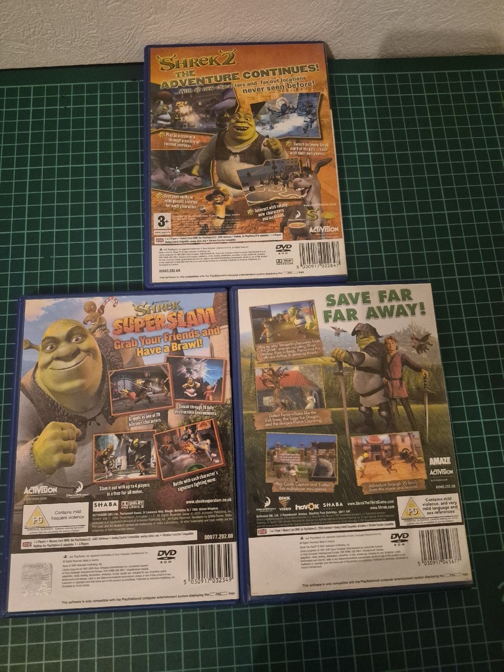 Sony Giochi: Shrek PS2 Games Bundle - Shrek 2, Shrek the Third, Slam! – Usato da Meyrin venduto da Retro-GZ 2