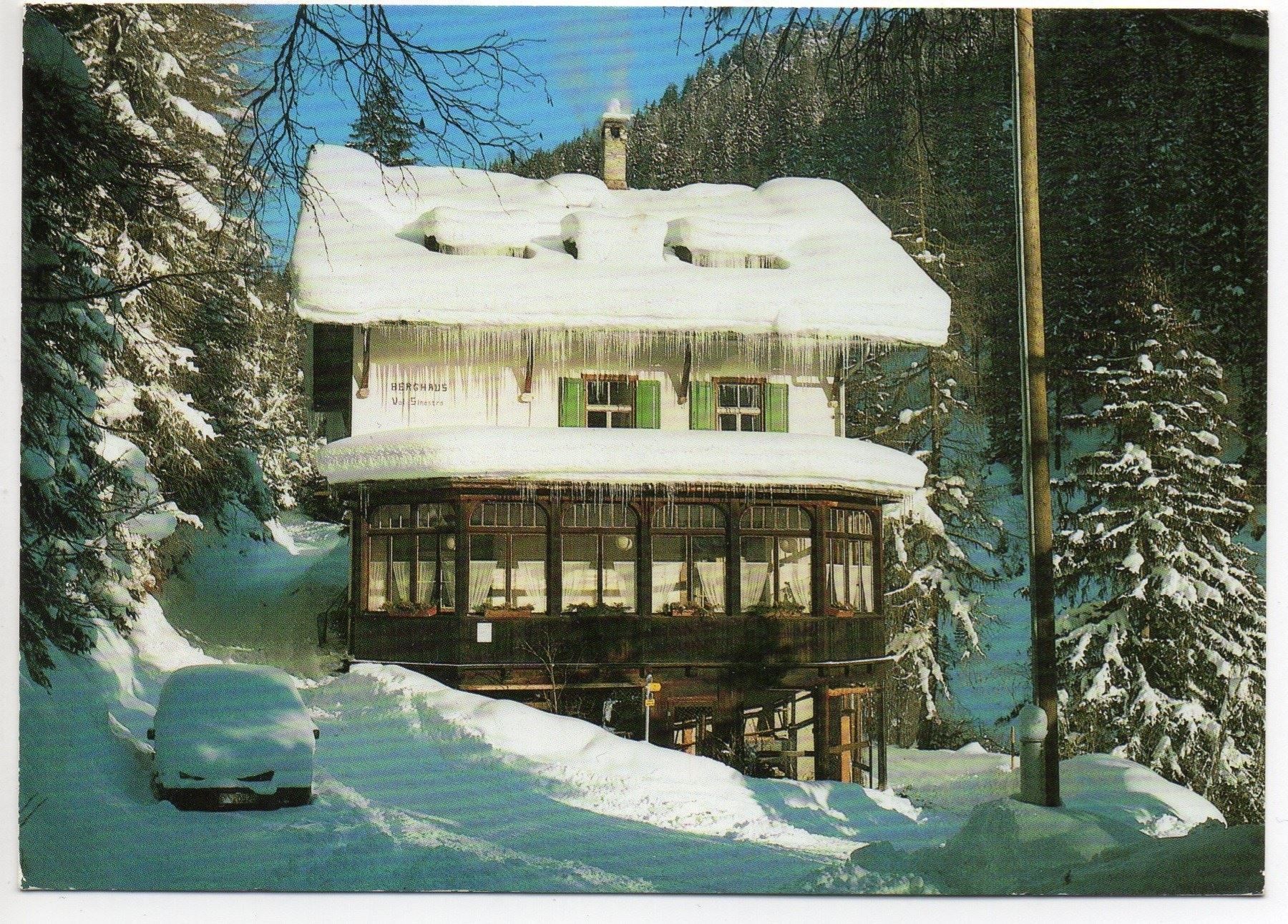 Cartes postales: VAL SINESTRA Berghaus Restaurant, Auto – D'occasion à Jona par philajona