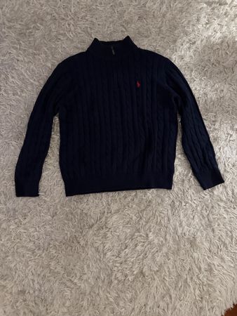 Polo Ralph Lauren Quarter Zip dunkelblau Grösse M gebraucht