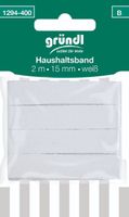 haushaltsband Schrägband Bänder 2mx15mm Weiß Band nähen