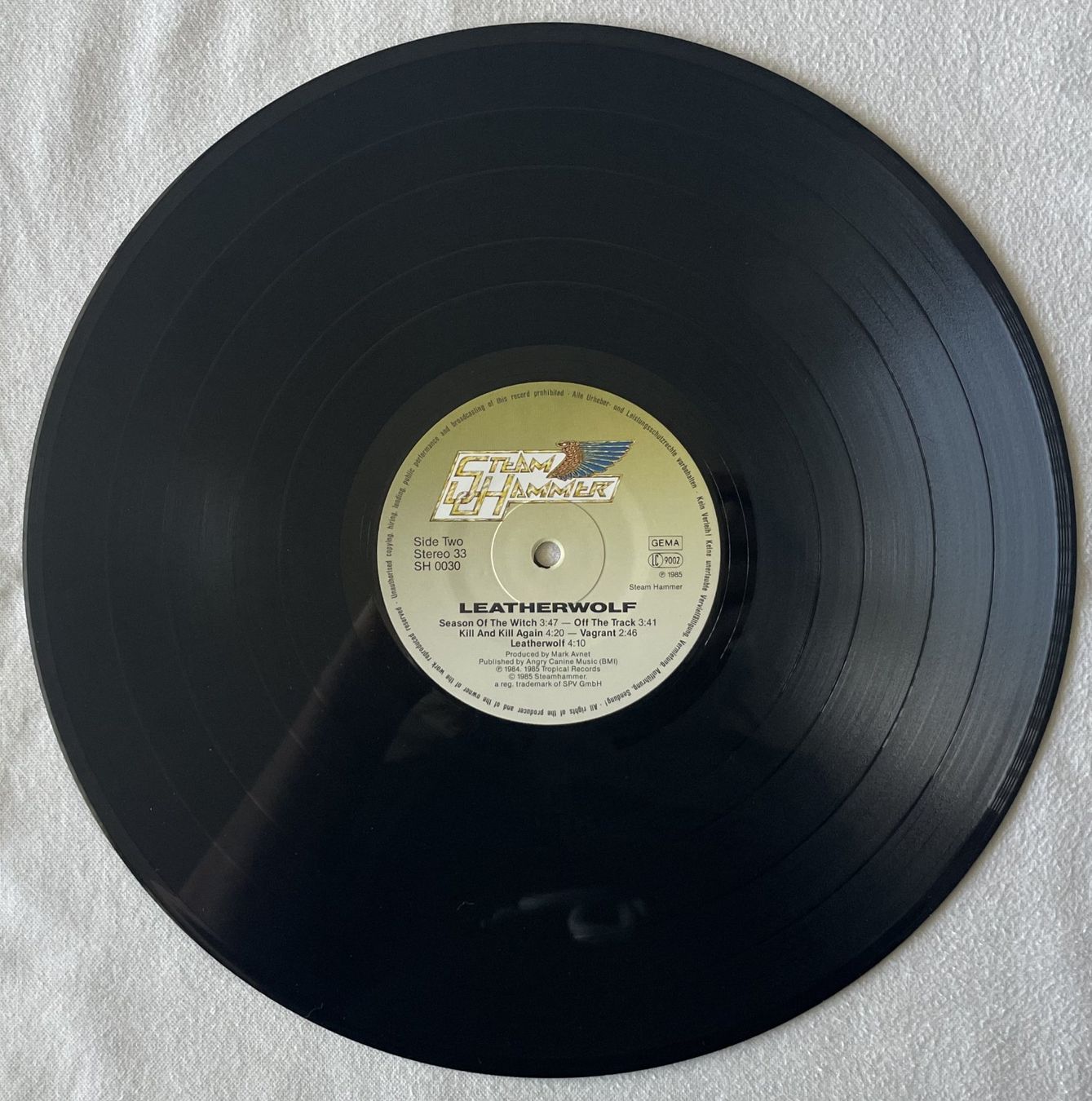 Dischi in vinile: Leatherwolf - Endangered Species - LP - 1985 - Near Mint – Usato da Uster venduto da Zardodel 3