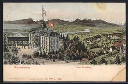 Walzenhausen, Hotel Rheinburg aus der Vo