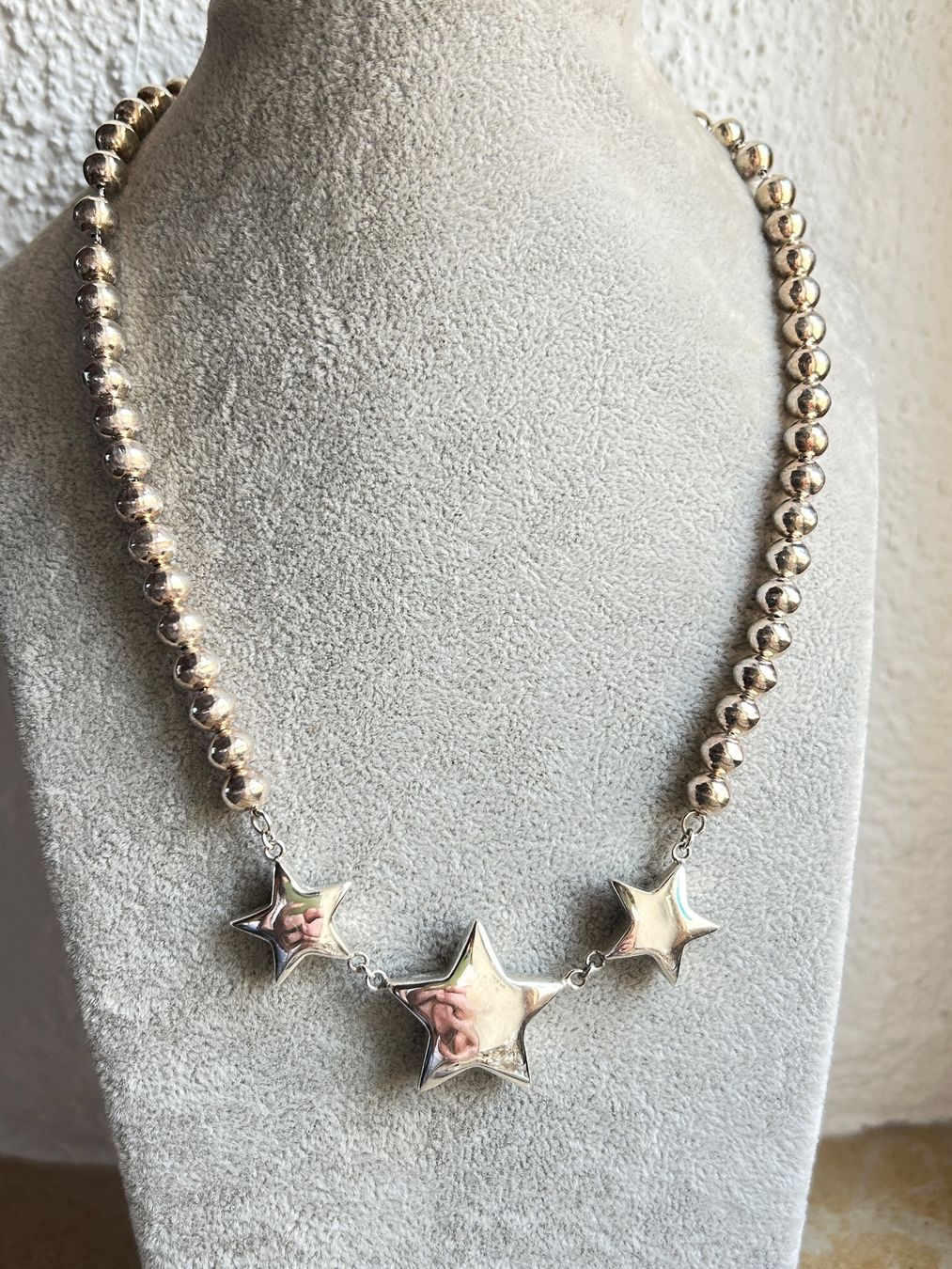 Colliers: Silberkette mit 3 Sternen/ Weihnachtskette – D'occasion à Laufen par belleskulptur 1