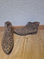 Oxmox Stiefeletten Leo Print Leder Grösse 36.