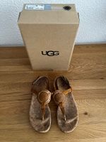 UGG Zehentrenner Ledersandalen braun - wie NEU Gr. 40