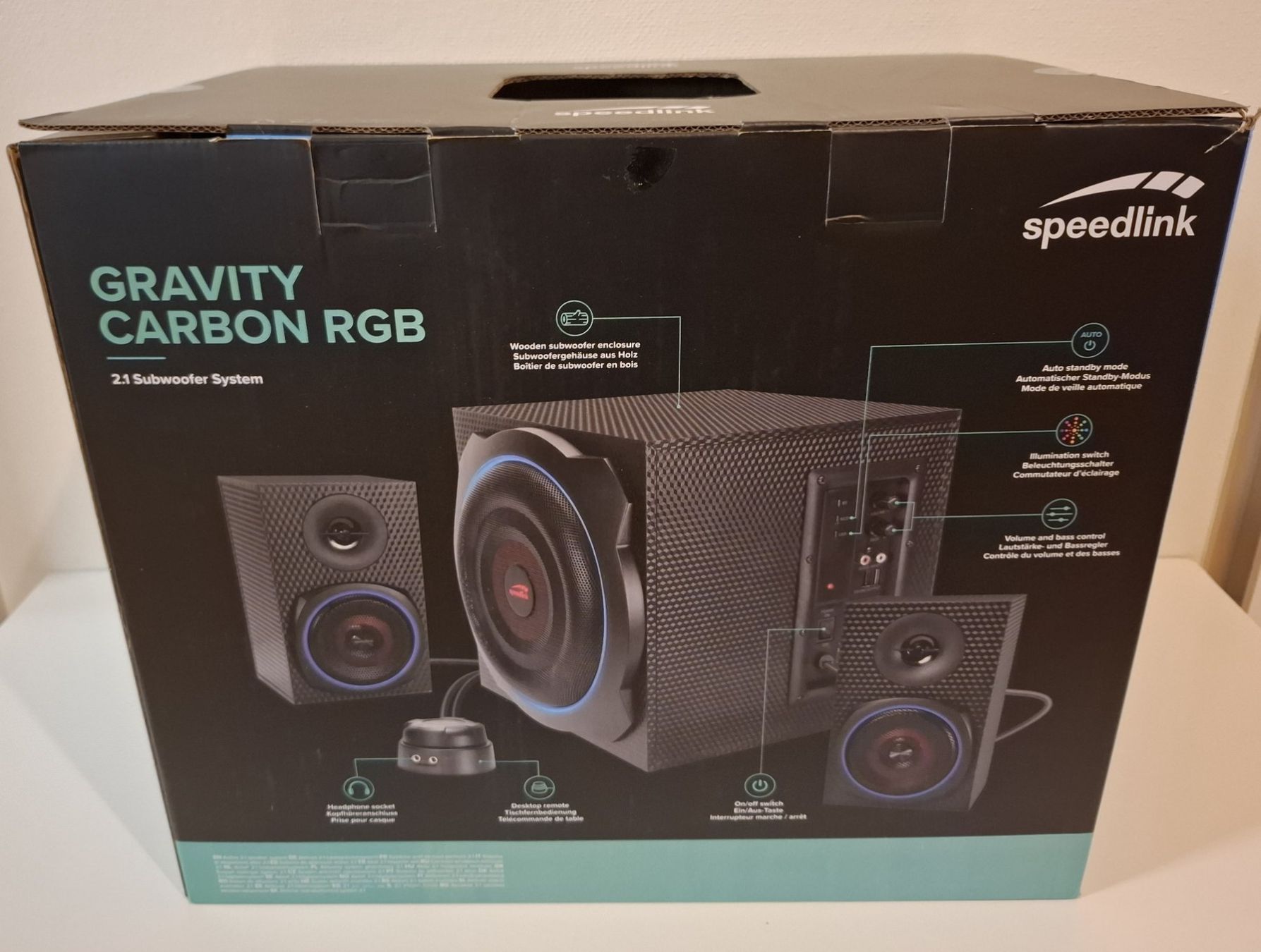 Haut-parleurs: SPEEDLINK Gravity Carbon 2.1 Subwoofer System – Neuf (Voir description) à Bottmingen par Tomena0214 1
