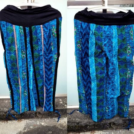 NEU! Boom Baba Hose Gr. S / M Hippie Boho Goa Blau