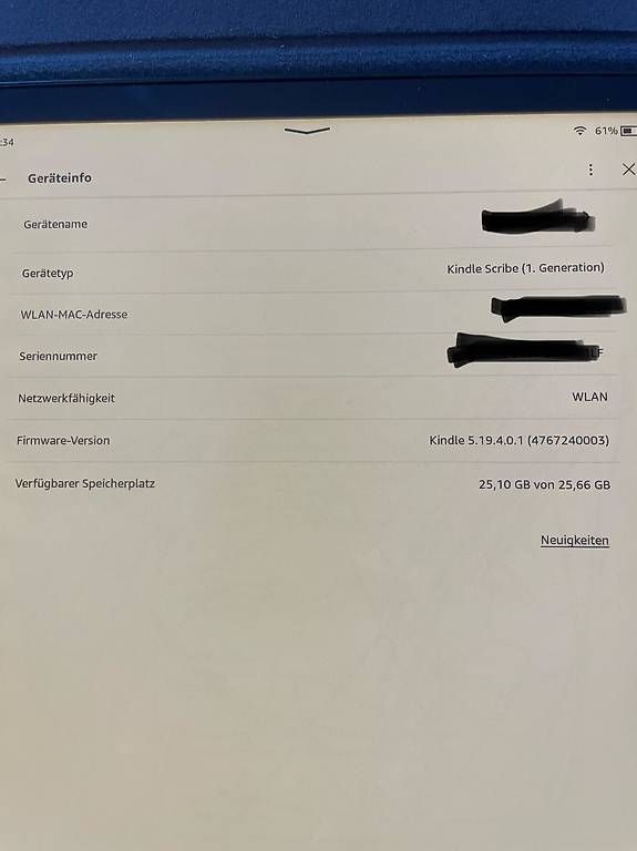 Amazon Tablet PC: Kindl Scribe 1. Gen 25 GB – Gebraucht aus Regensdorf von arsenal1886 4