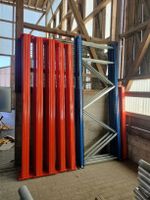 Étagère à palettes 570cm avec plateaux bois