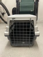 Katzentransportbox Grau/Weiss gebraucht