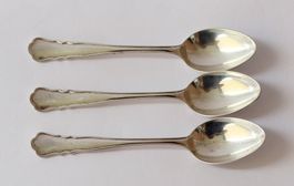 3 Wilkens Mokkalöffel Espressolöffel Silber 800 Chippendale