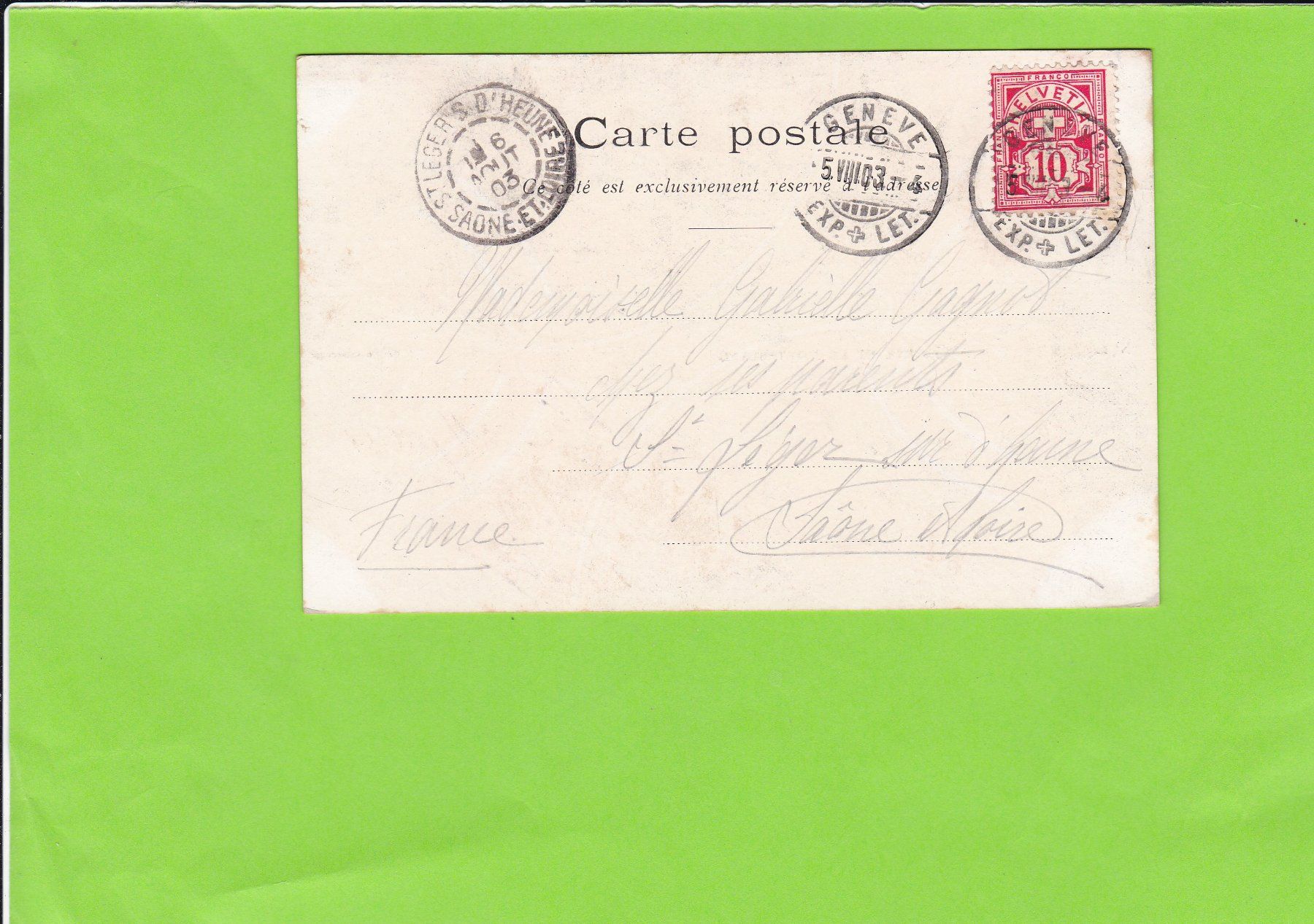 Cartes postales: Genève – D'occasion à St. Peterzell par neckertal 1