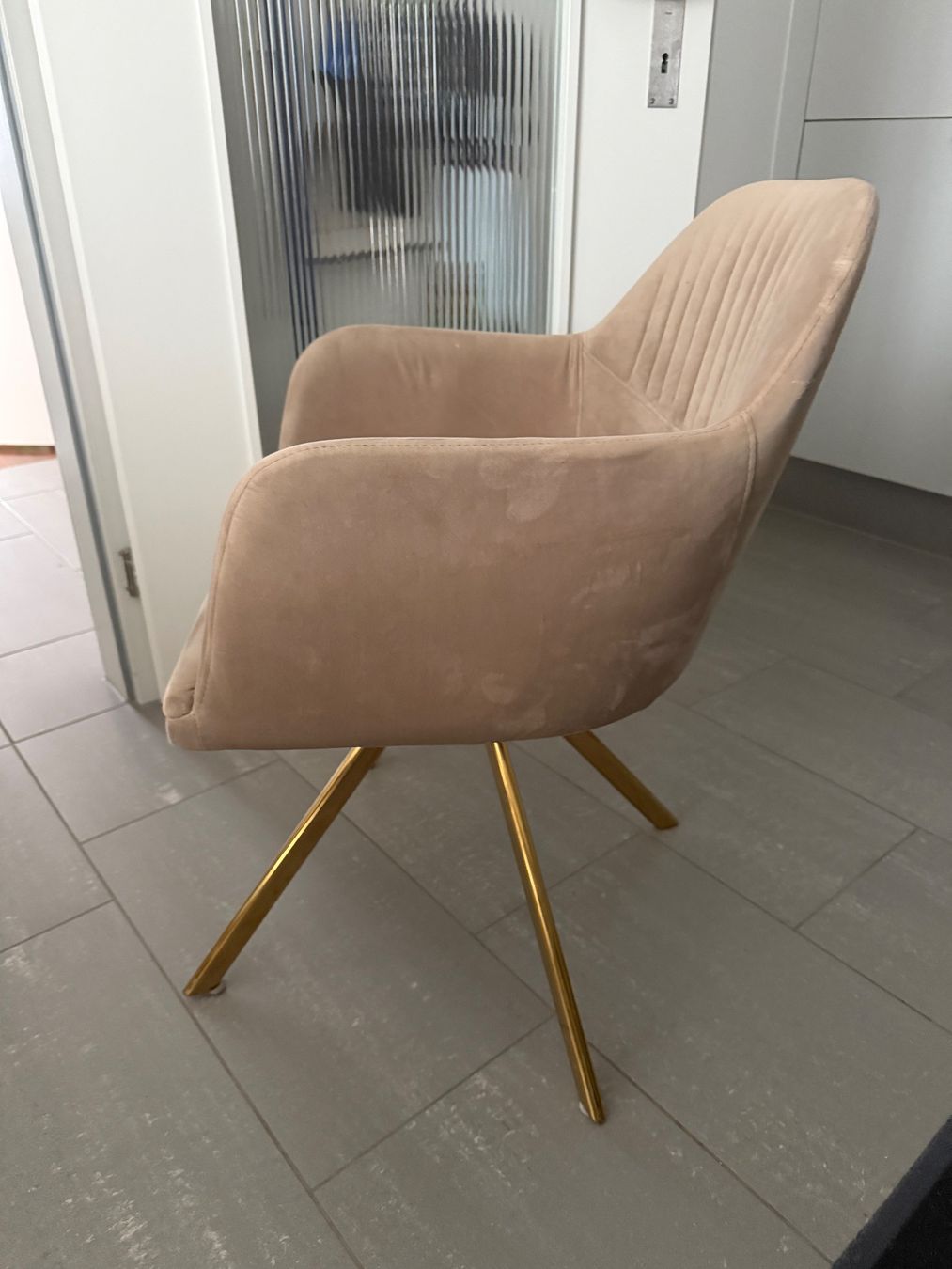 Sedie: 3 x Sitzmöbel Samt mit Drehgestell, Elegant & Modern – Usato da Ebmatingen venduto da eli_69rz