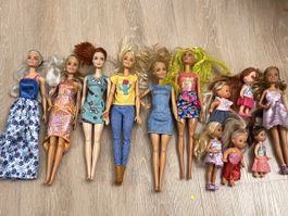 Barbie Puppen Set 13 Teile verschiedene Modelle