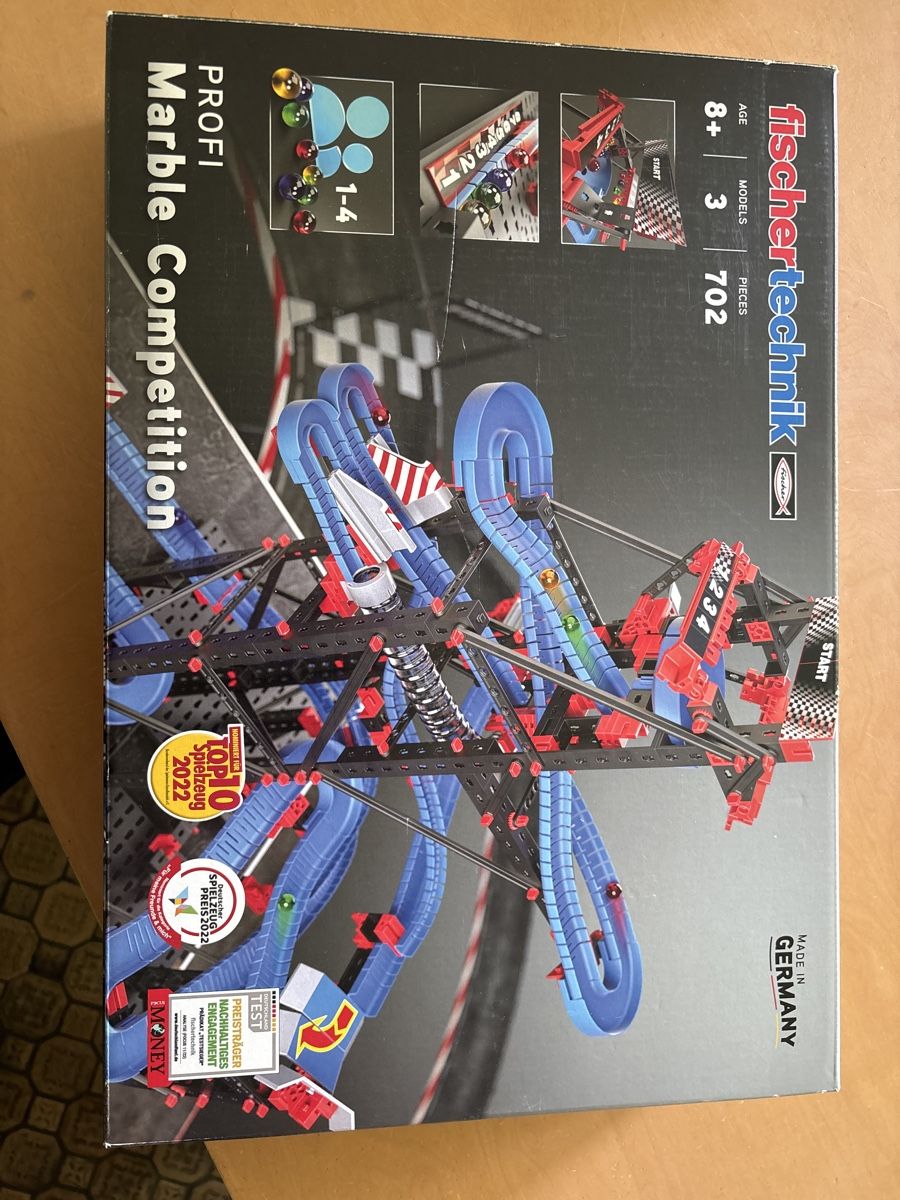 Fischer Kit di costruzioni: Fischertechnik Profi Marble Competition, 702 Teile ab 8J – Usato da Schmerikon venduto da Mueramusik