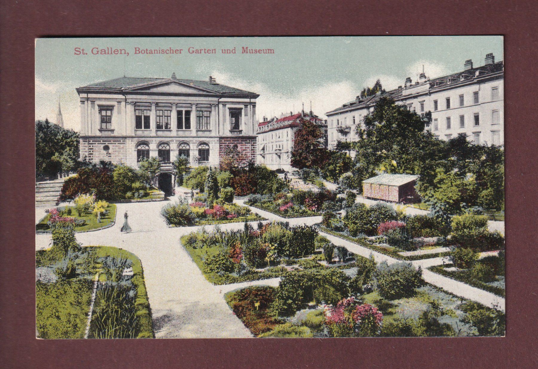 Cartoline postali: ST. GALLEN - Botanischer Garten - Museum – Usato da Pully venduto da nicecards