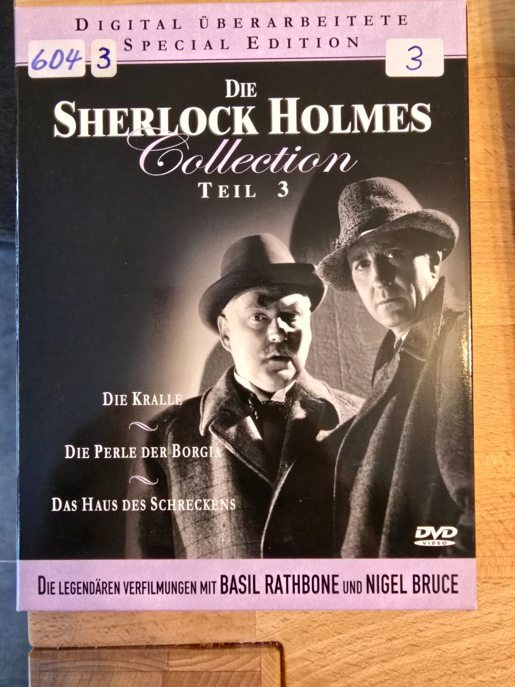 Tutti i DVDs: Sherlock Holmes Jeremy Brett / Basil Rathbone / Nigel Bruce – Usato da Ettenhausen TG venduto da Ravenb 4