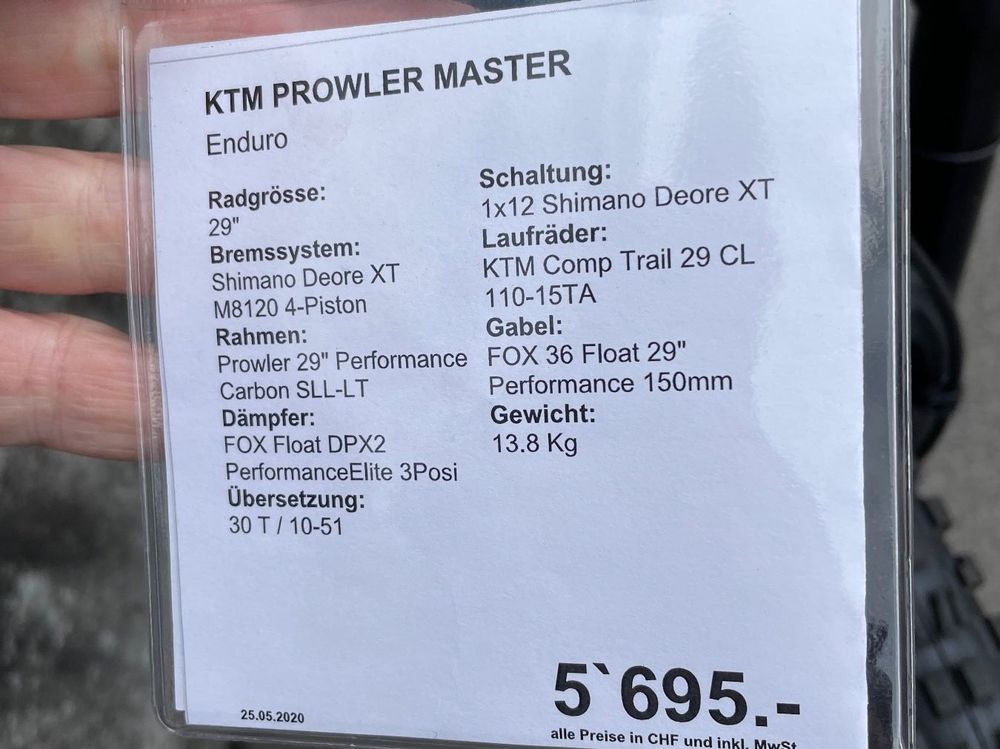 Prowler master 1x12 discount shimano deore xt