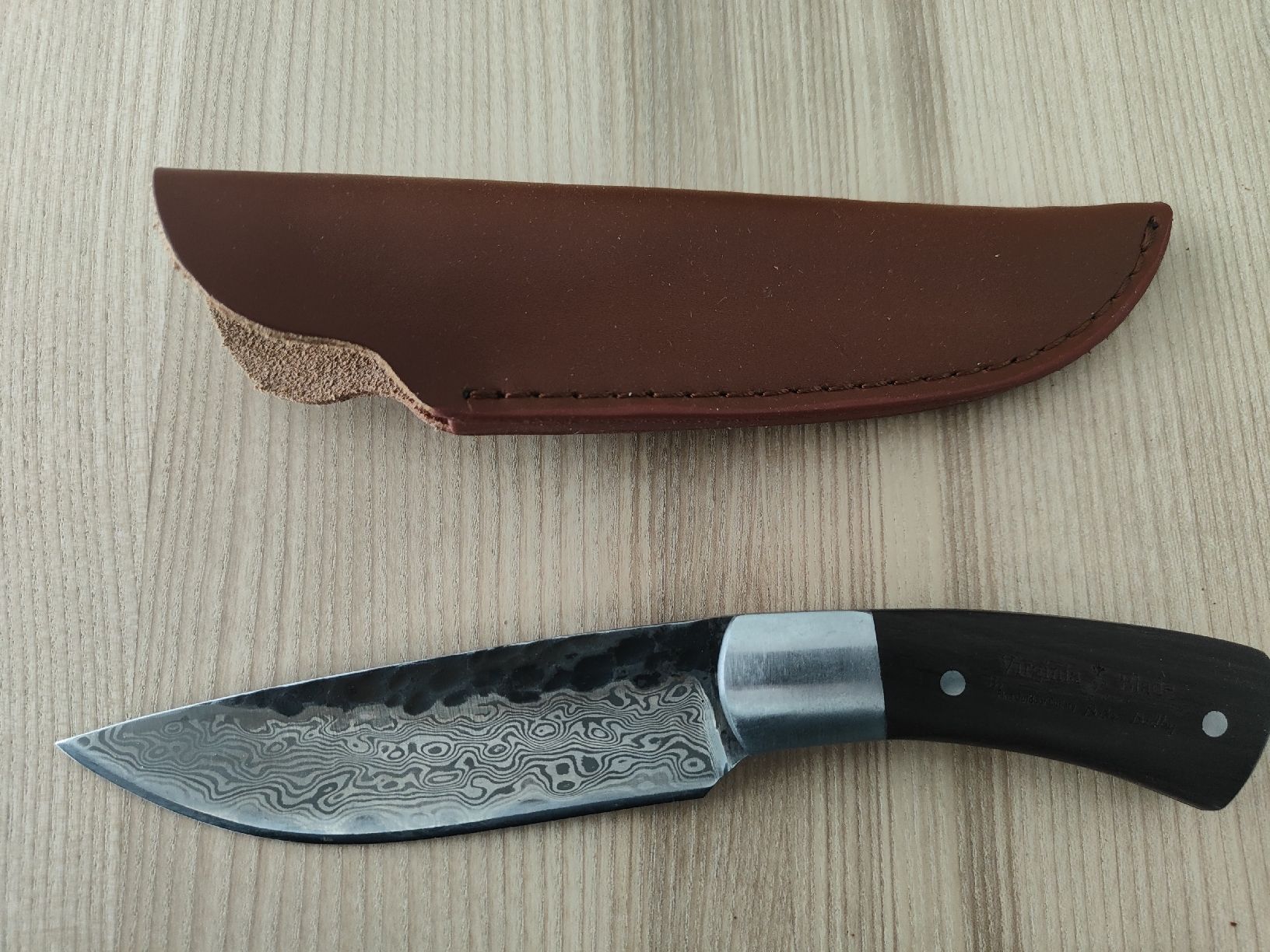 Accessori: Damastmesser mit Kunstlederscheide, Neuwertig – Usato da Emmen venduto da Mocck 6