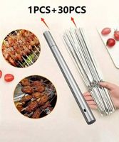 Grillspiess Set Edelstahl 31 teilig neu