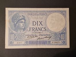 Frankreich 10 Francs 1926 Banque de France