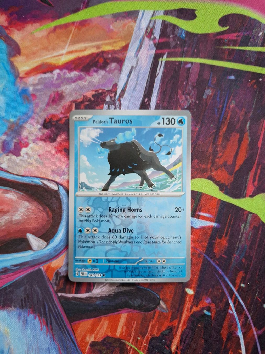 Pokémon Carte collezionabili: Paldean Tauros - Reverse Holo - Pokemon Paldea Evolved – Usato da Altstätten SG venduto da GGsGameshop