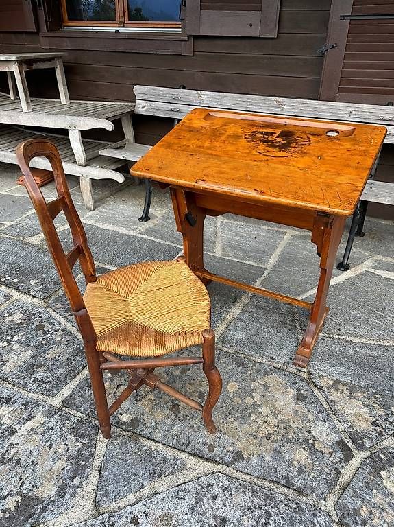 Scrivanie: Bureau ancien + Chaise – Usato da Hermance venduto da Alfaiate 4