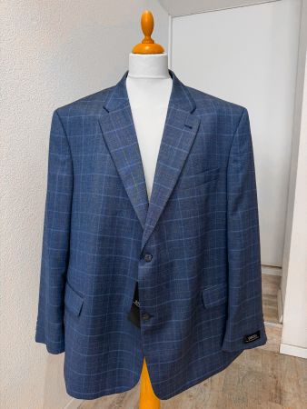 DIGEL Herren Sakko EU Gr. 60 – Blau kariert – Neu