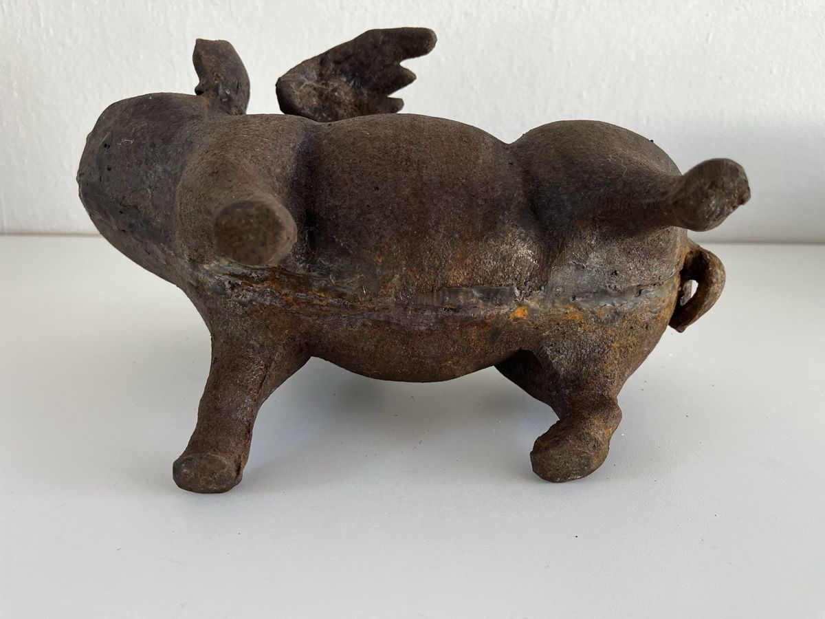 Figuren: grosses, schweres, fliegendes Schwein / Gusseisen – Gebraucht aus Wetzikon ZH von seli03 8