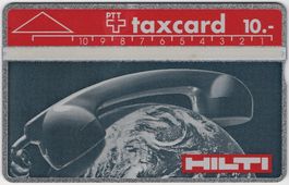 10 CHF HILTI (Schweiz) AG - seltene Kunden Taxcard