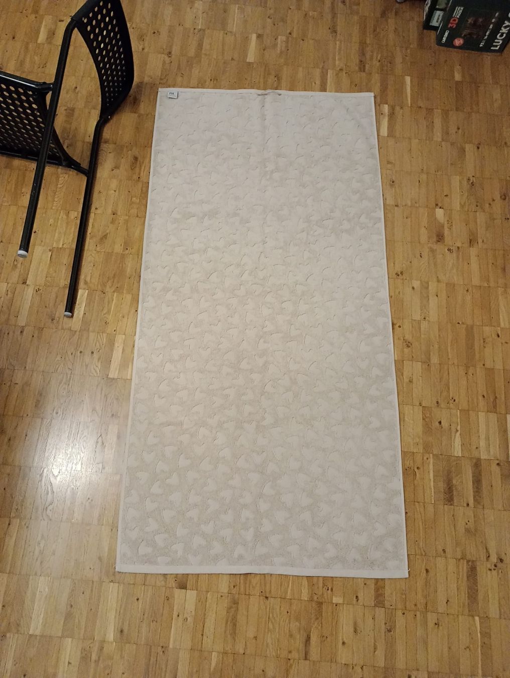 Teli da bagno: Frottétuch beige Herzli – Nuovo e nell'imballaggio originale da Wädenswil venduto da Mirm1.0