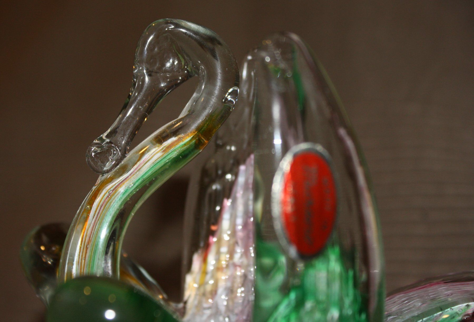 Murano Figuren: Original Murano Glas Schwan bunt/silber – Neu (gemäss Beschreibung) aus Bern von Chraebu2 3