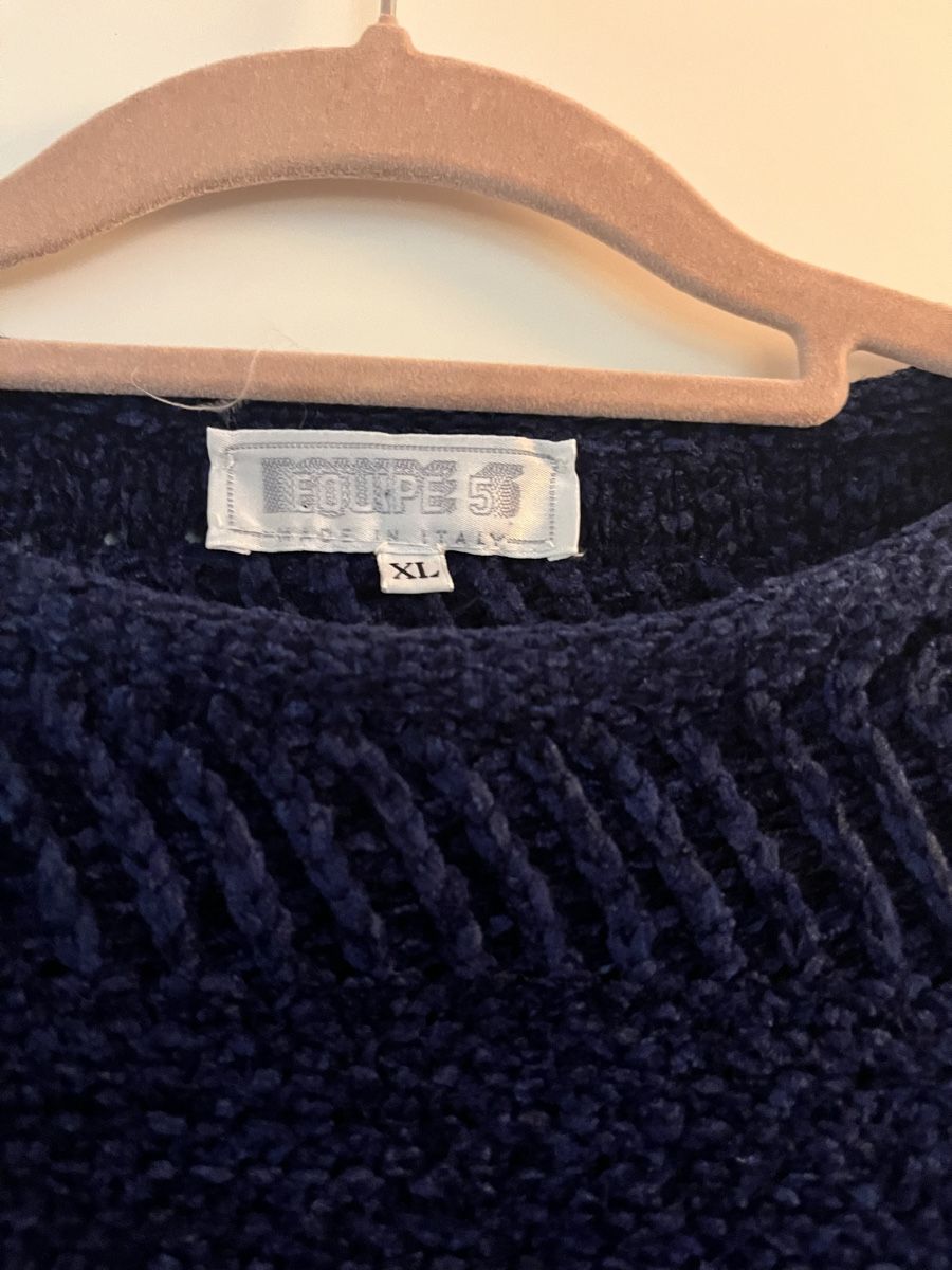 Maglioni & Felpe: Kuscheliger vintage Winterpullover, Gr. XL, Dunkelblau – Usato da Zürich venduto da Shopmystyle 1