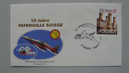 2011 Sonderbrief "Air Show Radom" 50 Jahre Patrouille Suisse