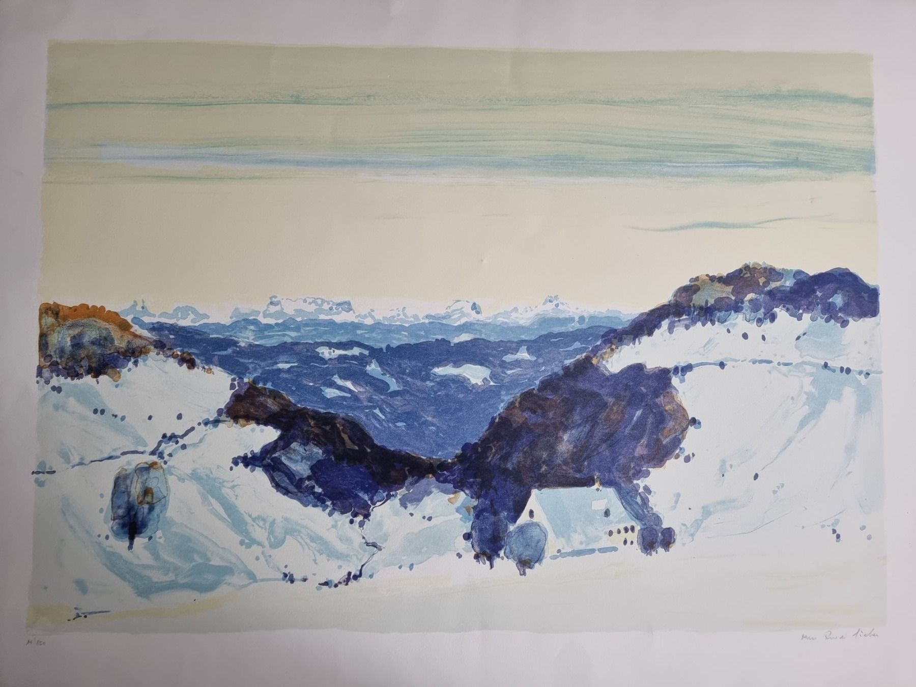 Grafica & Litografie: HANS-RUEDI SIEBER LITHOGRAPHIE SIGNIERT NUMMERIERT – Usato da Gersau venduto da grafik-kunst 4