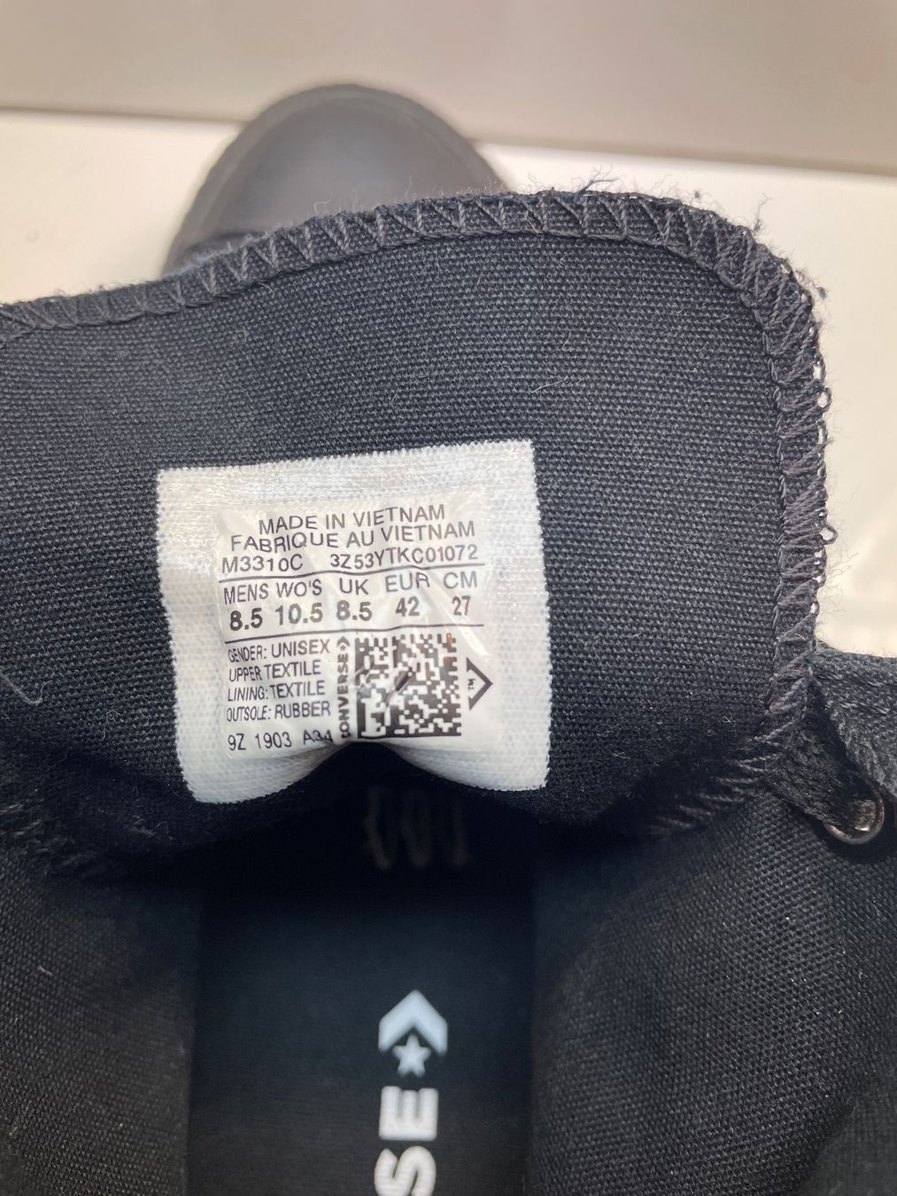 Converse Scarpe da uomo: schwarze, hohe Converse  'ALL STAR' in Grösse 42 – Usato da Wolfhausen venduto da Mawere 1