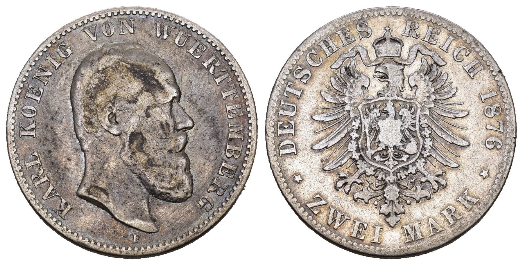 Toutes les monnaies: Württemberg 1876 – D'occasion à Bern par numismatictops