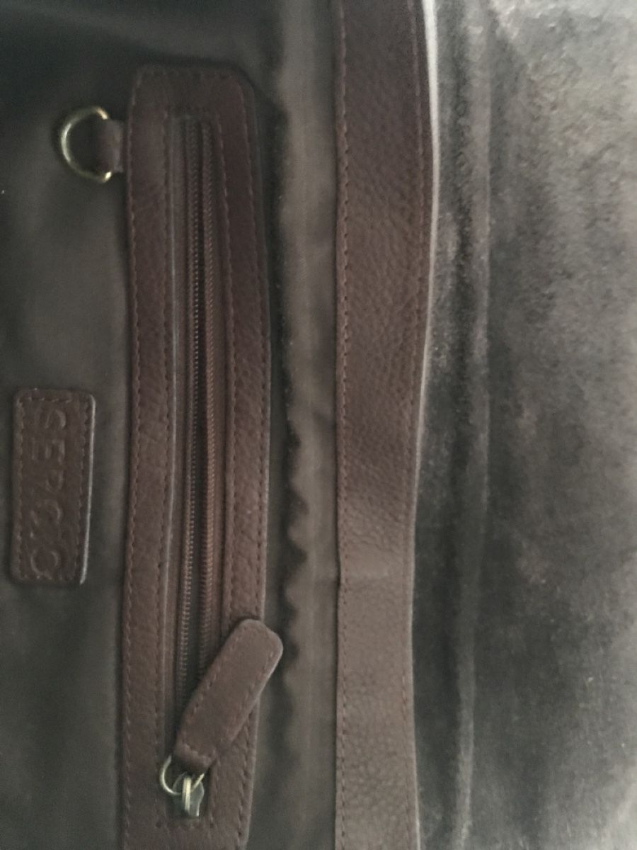 Borse: Ledertasche braun mit verstellbarem Tragriemen – Usato da Baden venduto da jdif 3