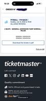 2 places Pitbull Nice 12/07  Pelouse Or