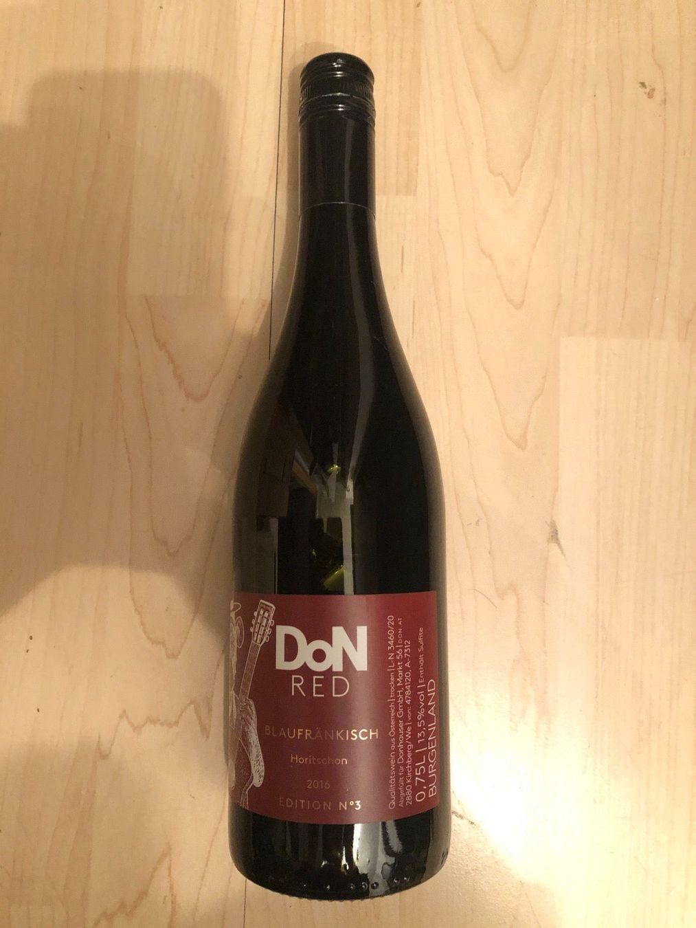 Vino: DON RED. Blaufrankisch. Horitschon. 2016 – Nuovo e nell'imballaggio originale da Wald ZH venduto da mlnt 5