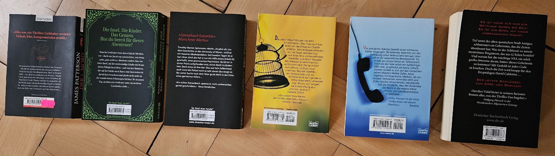 Livres: 18 Thriller – D'occasion à St. Gallen par Patrizia0711 2