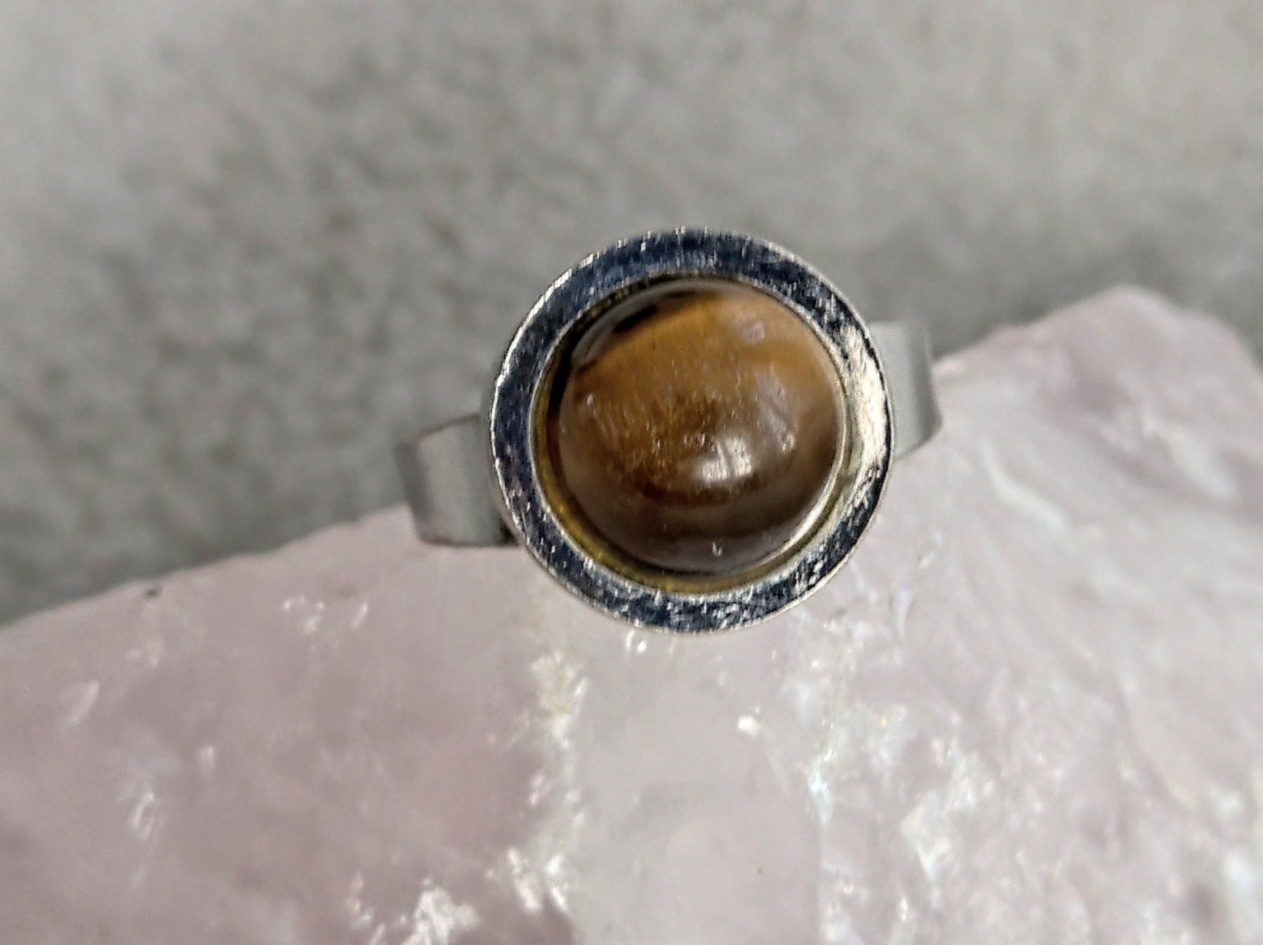 Anelli: Ring Silber 800 mit Tigerauge – Usato da Istighofen venduto da Ringparadies